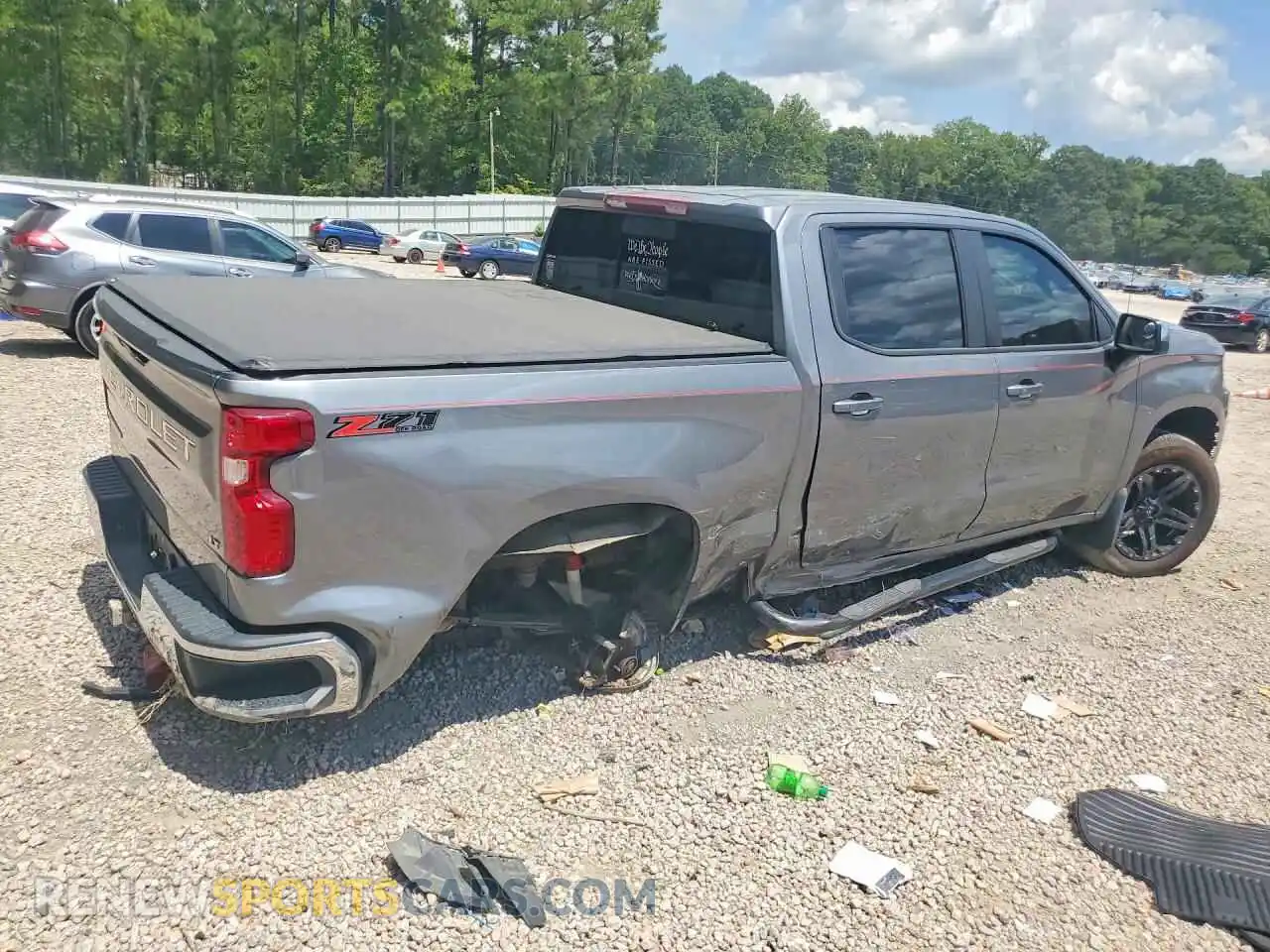 3 Photograph of a damaged car 3GCUYDEDXNG157891 CHEVROLET SILVERADO 2022