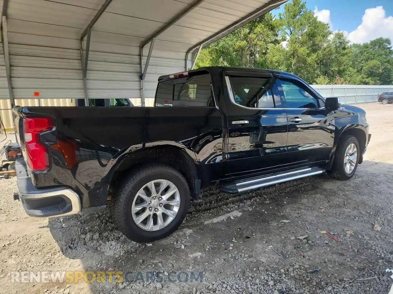 3 Photograph of a damaged car 3GCUYGED6NG186550 CHEVROLET SILVERADO 2022