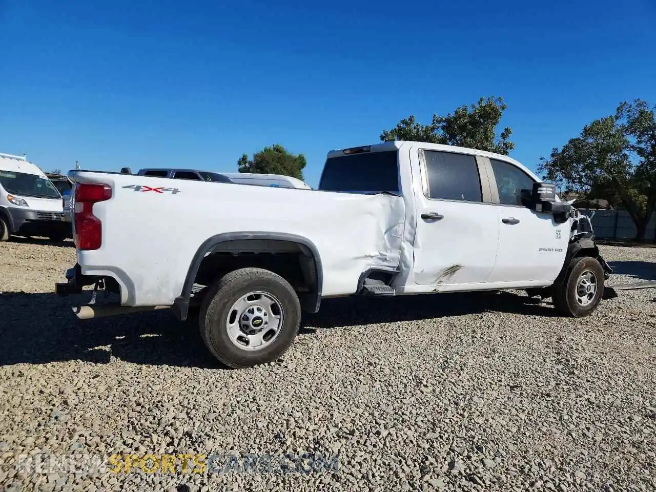 3 Photograph of a damaged car 1GC1YLE71PF220260 CHEVROLET SILVERADO 2023