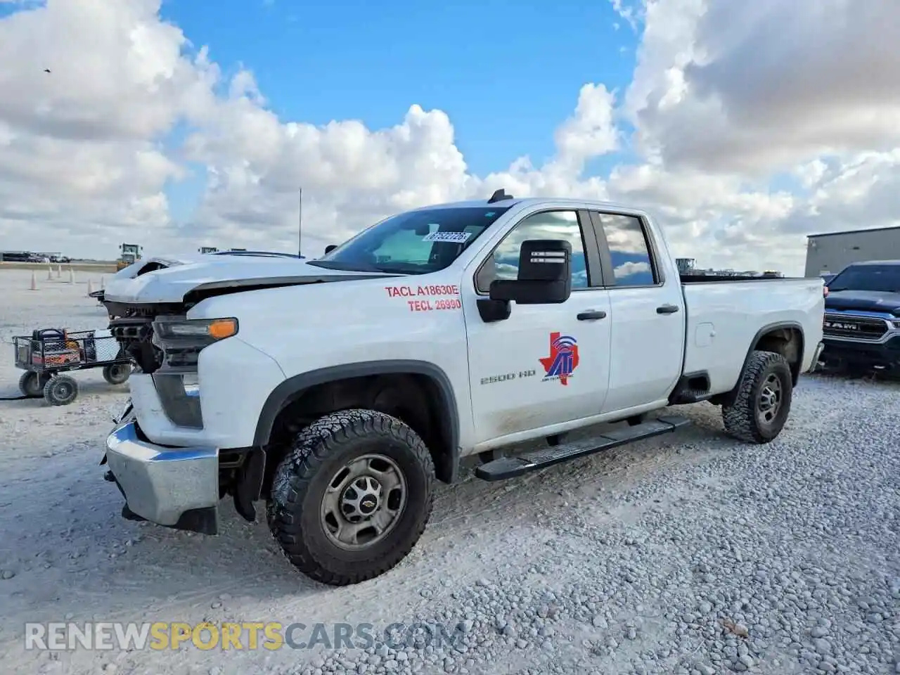 1 Photograph of a damaged car 1GC2YLE76PF213129 CHEVROLET SILVERADO 2023