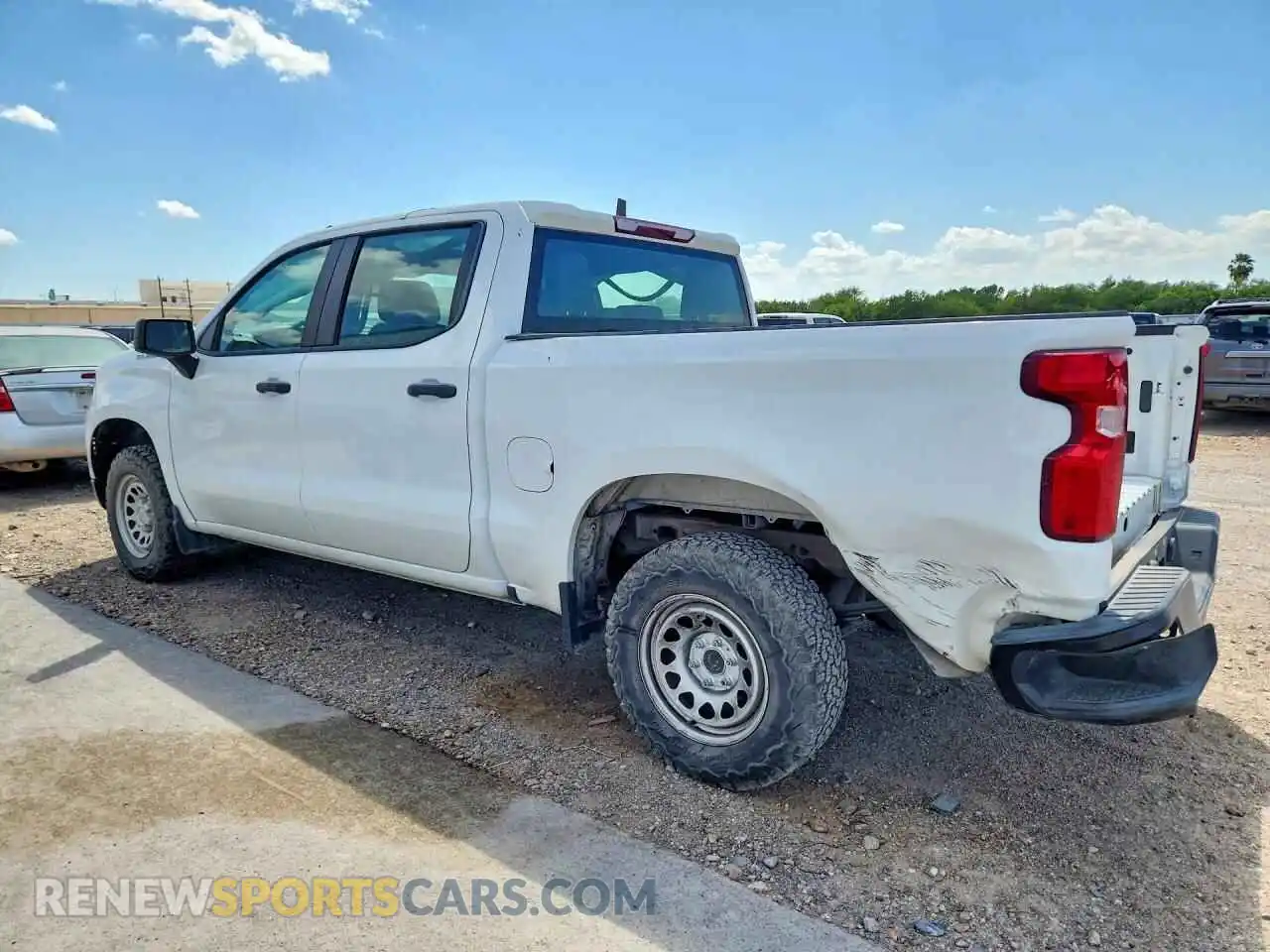 2 Photograph of a damaged car 1GCPAAEK6PZ157291 CHEVROLET SILVERADO 2023