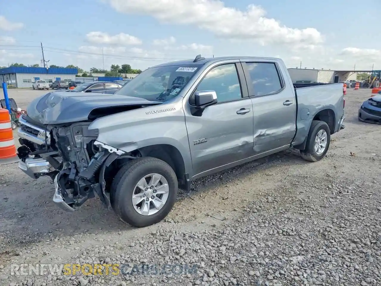 1 Photograph of a damaged car 1GCPACEK0PZ173837 CHEVROLET SILVERADO 2023