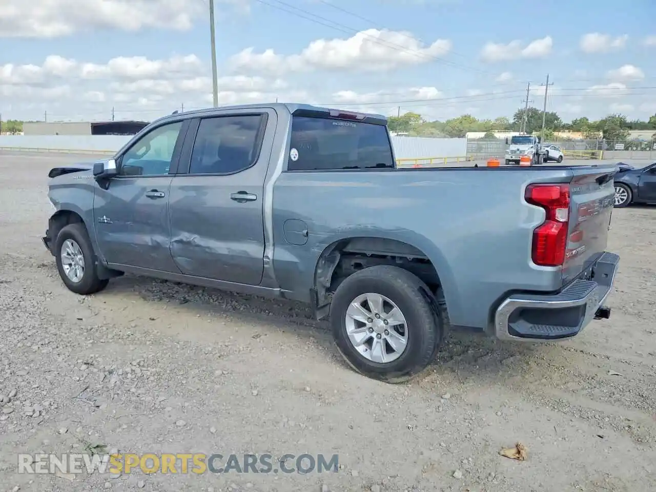 2 Photograph of a damaged car 1GCPACEK0PZ173837 CHEVROLET SILVERADO 2023