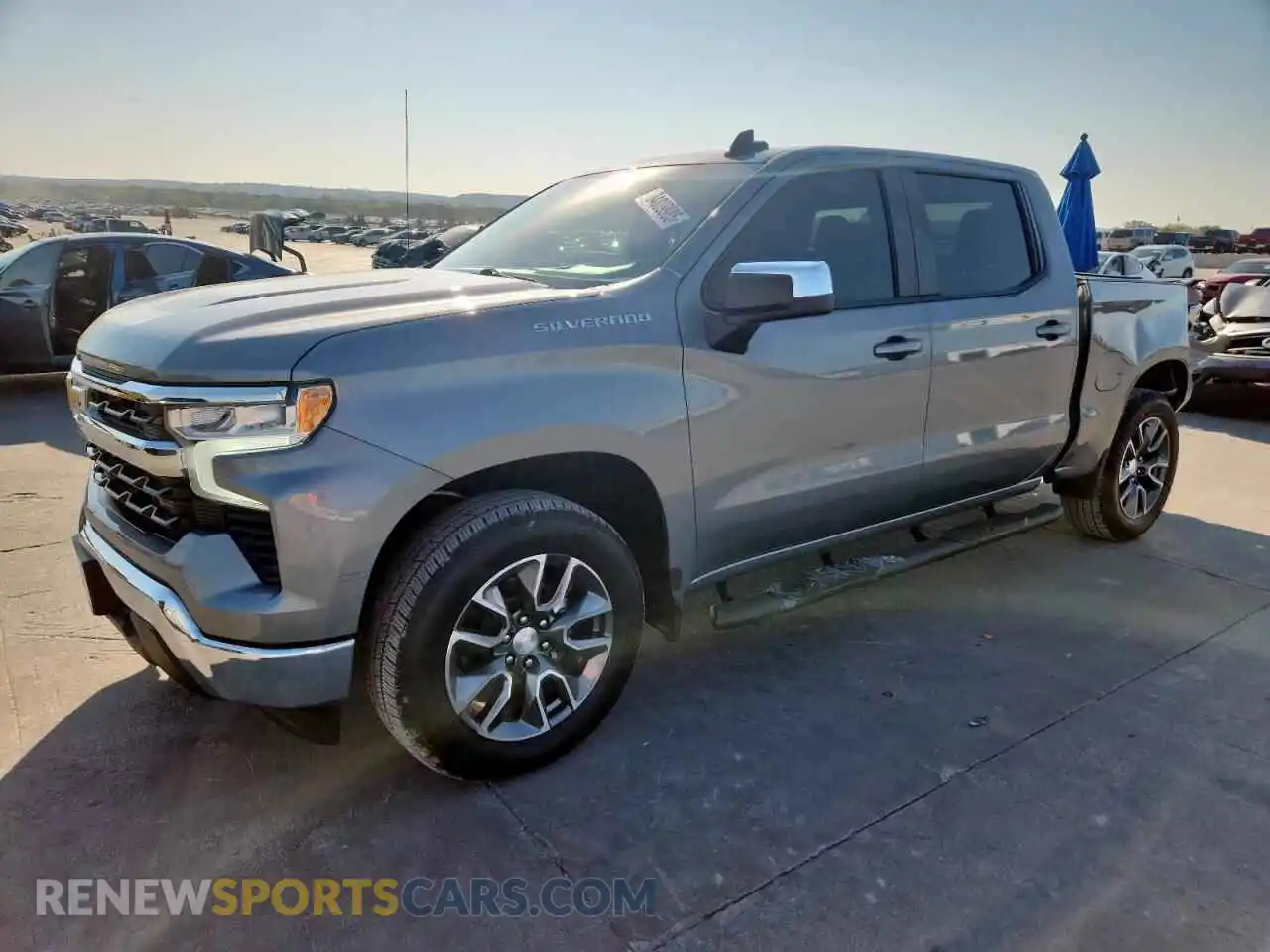 1 Photograph of a damaged car 1GCPACEK3PZ186971 CHEVROLET SILVERADO 2023
