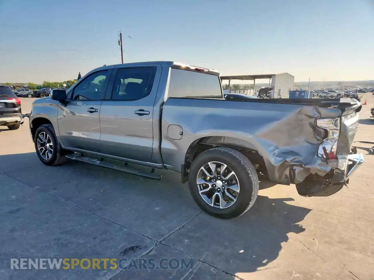 2 Photograph of a damaged car 1GCPACEK3PZ186971 CHEVROLET SILVERADO 2023