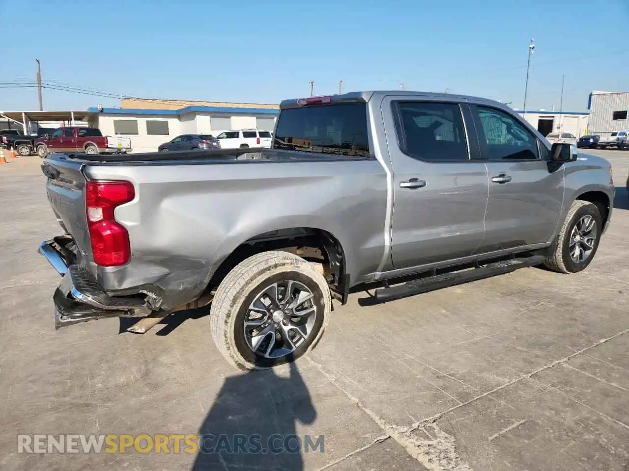 3 Photograph of a damaged car 1GCPACEK3PZ186971 CHEVROLET SILVERADO 2023