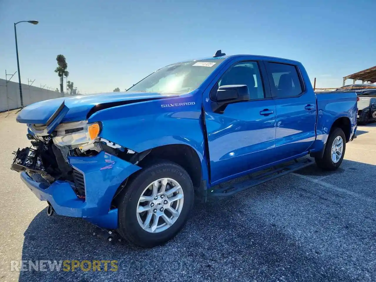 1 Photograph of a damaged car 1GCPADED4PZ109775 CHEVROLET SILVERADO 2023