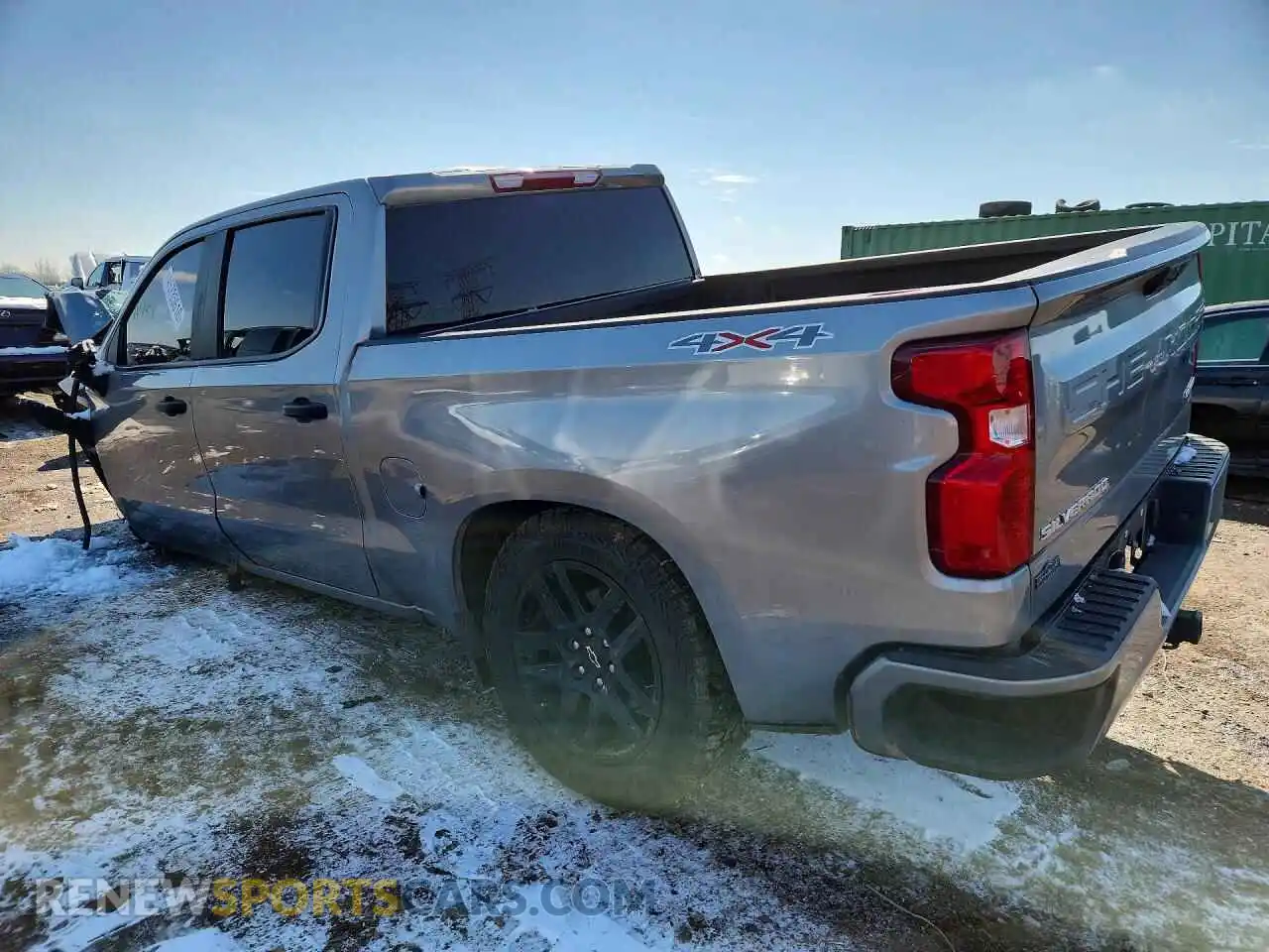 2 fotografías del automóvil dañado 1GCPDBEK3PZ197521 CHEVROLET SILVERADO 2023
