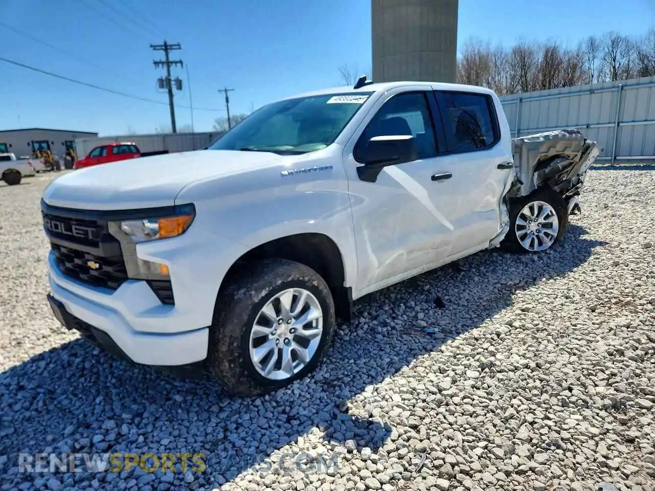 1 Photograph of a damaged car 1GCPDBEK7PZ101857 CHEVROLET SILVERADO 2023