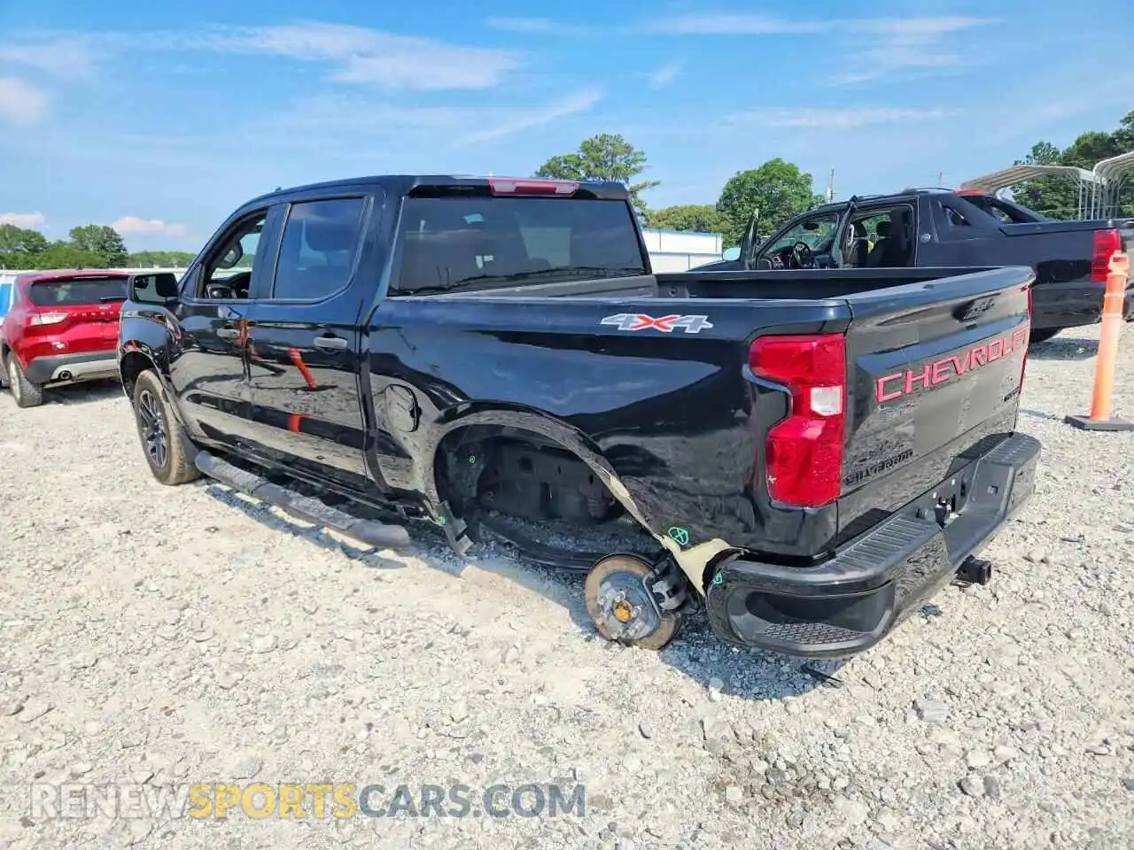 2 Фотография поврежденного автомобиля 1GCPDBEK7PZ126841 CHEVROLET SILVERADO 2023