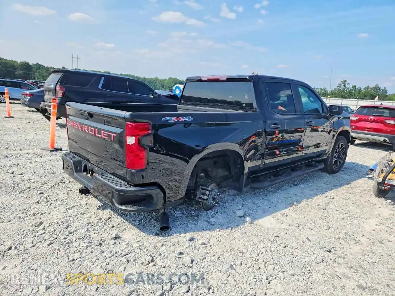 3 Фотография поврежденного автомобиля 1GCPDBEK7PZ126841 CHEVROLET SILVERADO 2023