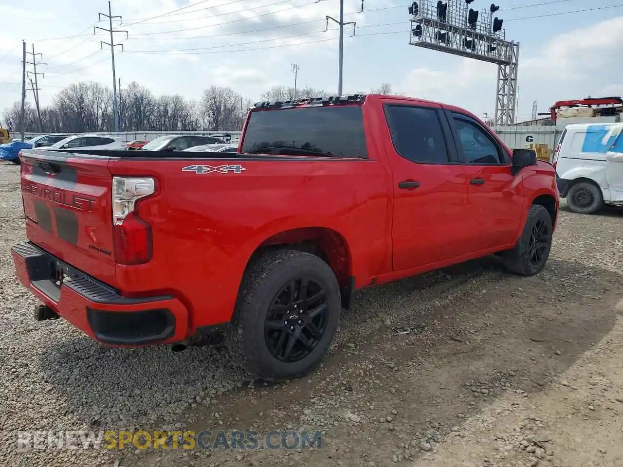 3 Photograph of a damaged car 1GCPDBEK7PZ206088 CHEVROLET SILVERADO 2023