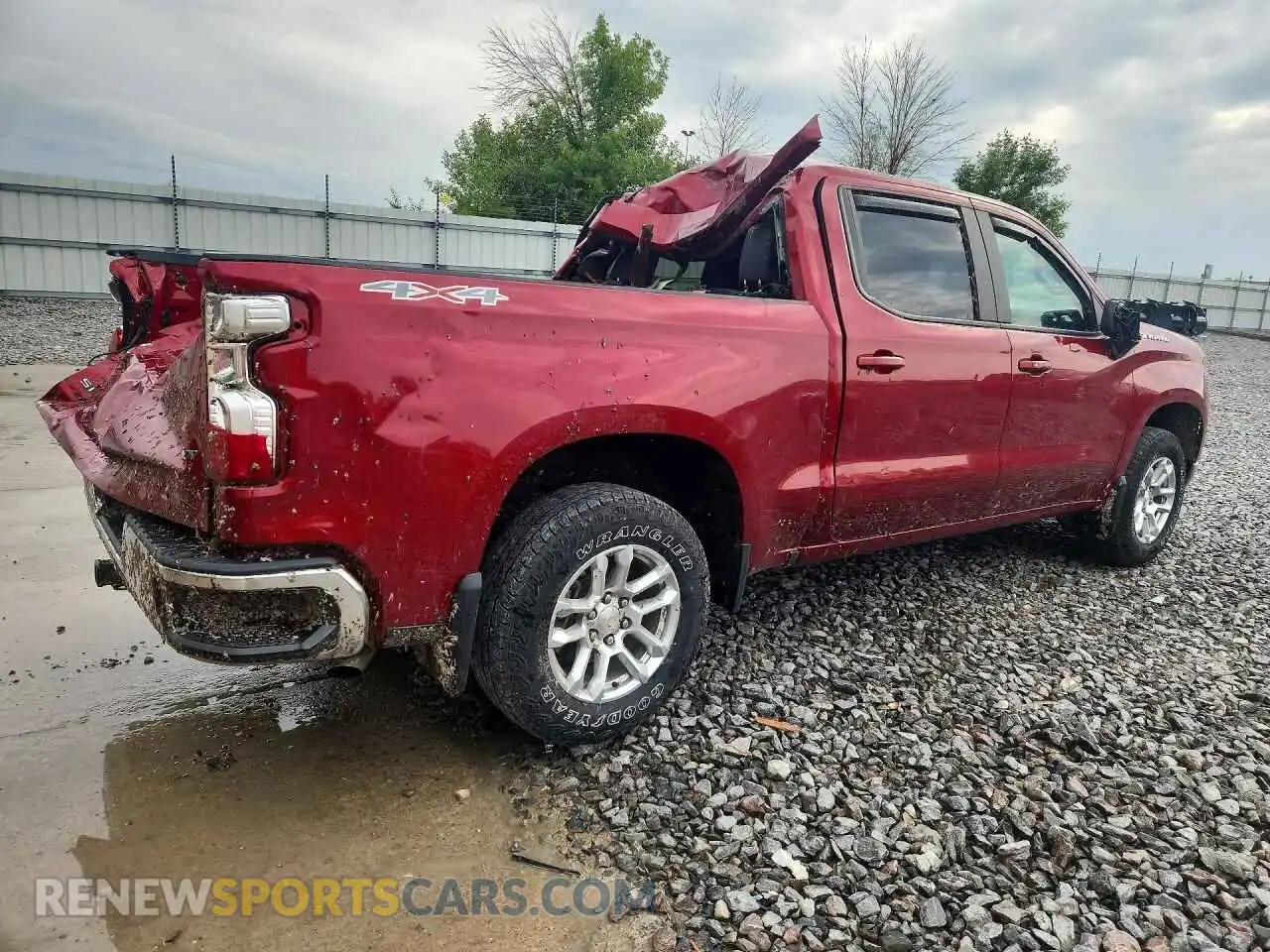 3 fotografías del automóvil dañado 1GCPDDEK1PZ190241 CHEVROLET SILVERADO 2023