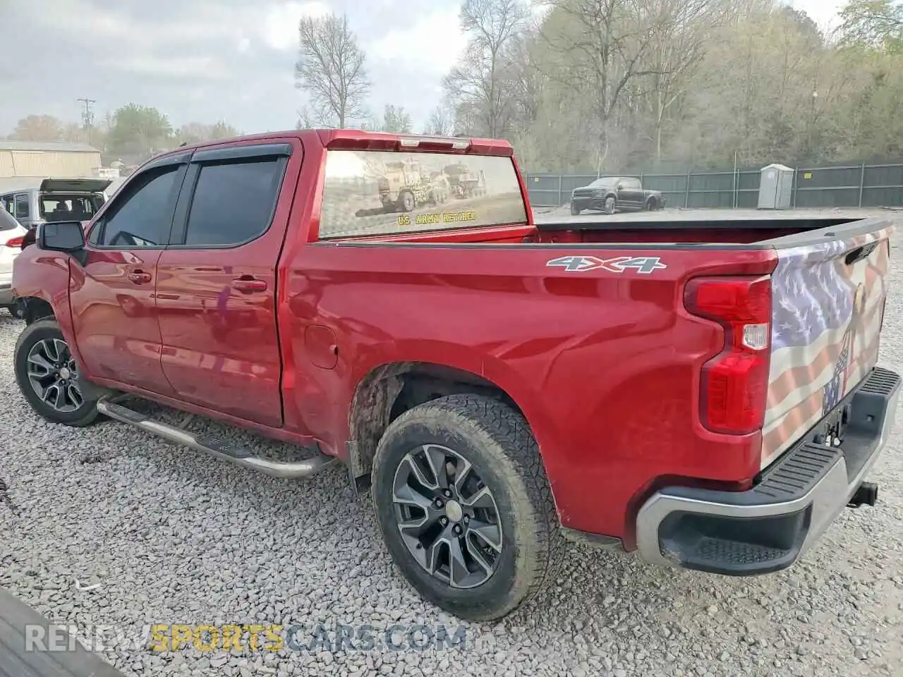 2 Photograph of a damaged car 1GCPDDEK1PZ293546 CHEVROLET SILVERADO 2023