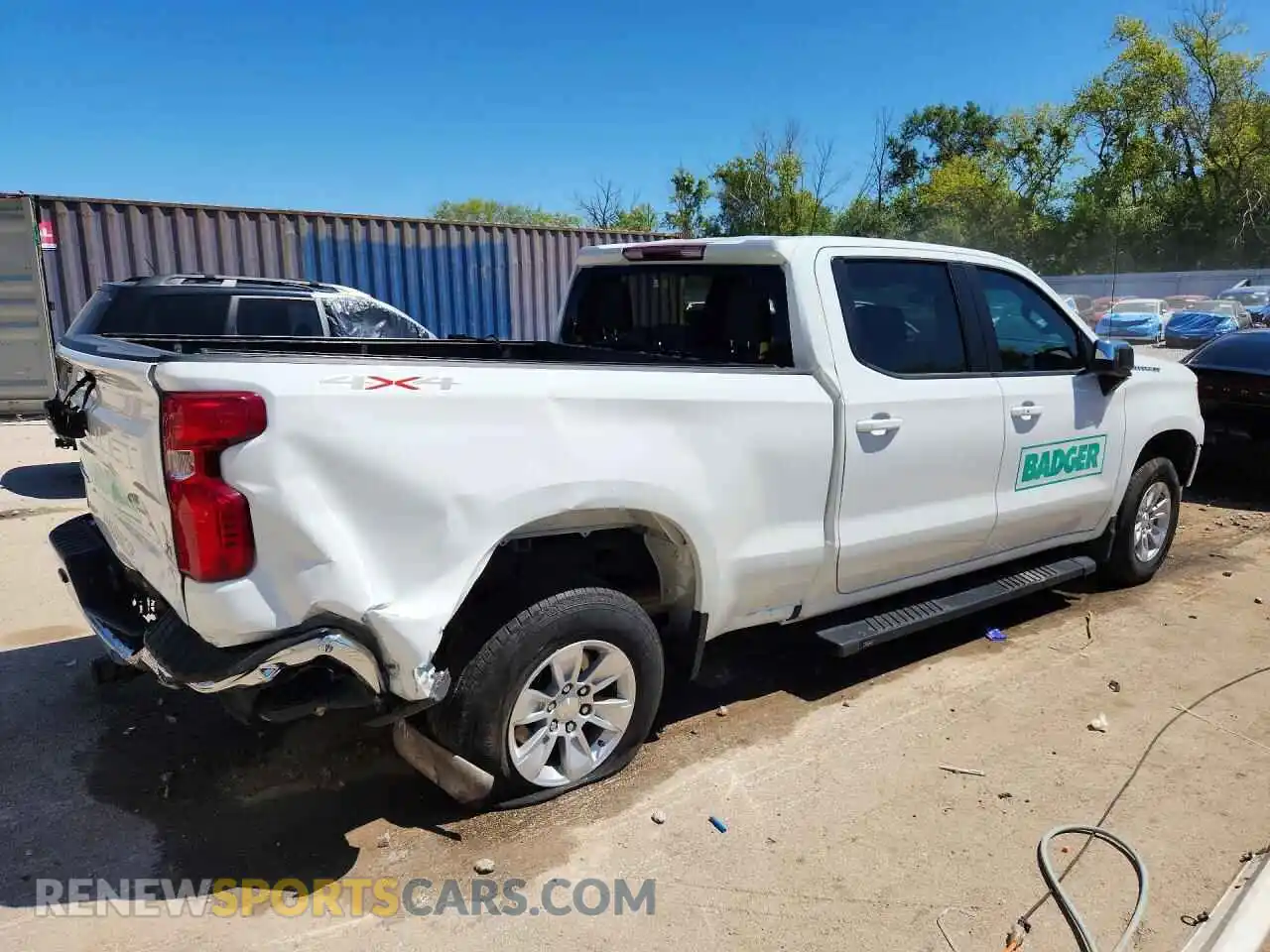 3 fotografías del automóvil dañado 1GCPDDEK3PZ296383 CHEVROLET SILVERADO 2023