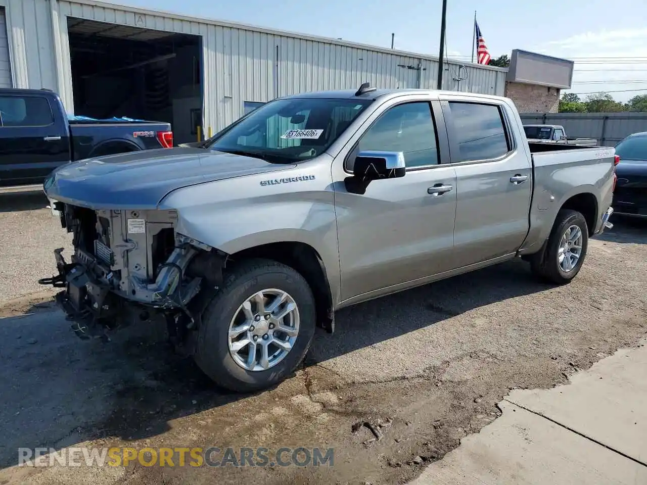 1 Photograph of a damaged car 1GCPDDEK6PZ161754 CHEVROLET SILVERADO 2023