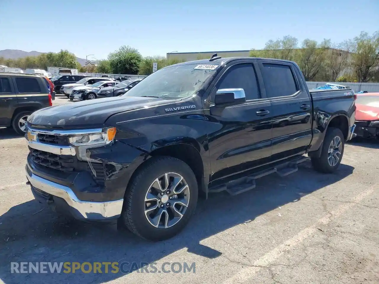 1 fotografías del automóvil dañado 1GCPDDEK7PZ128939 CHEVROLET SILVERADO 2023