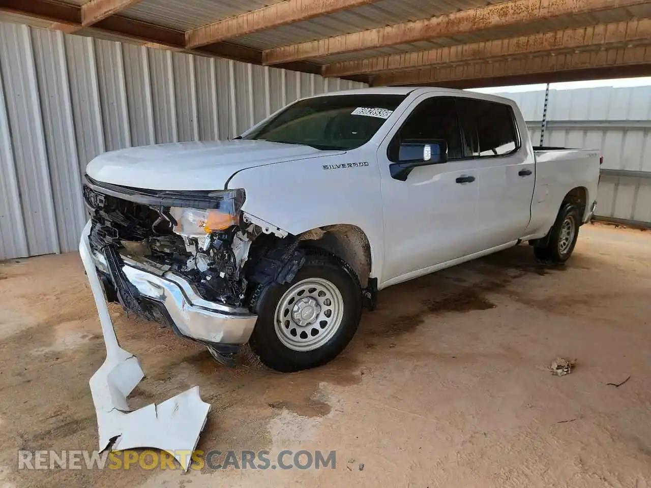 1 Photograph of a damaged car 1GCUDAED0PZ114433 CHEVROLET SILVERADO 2023