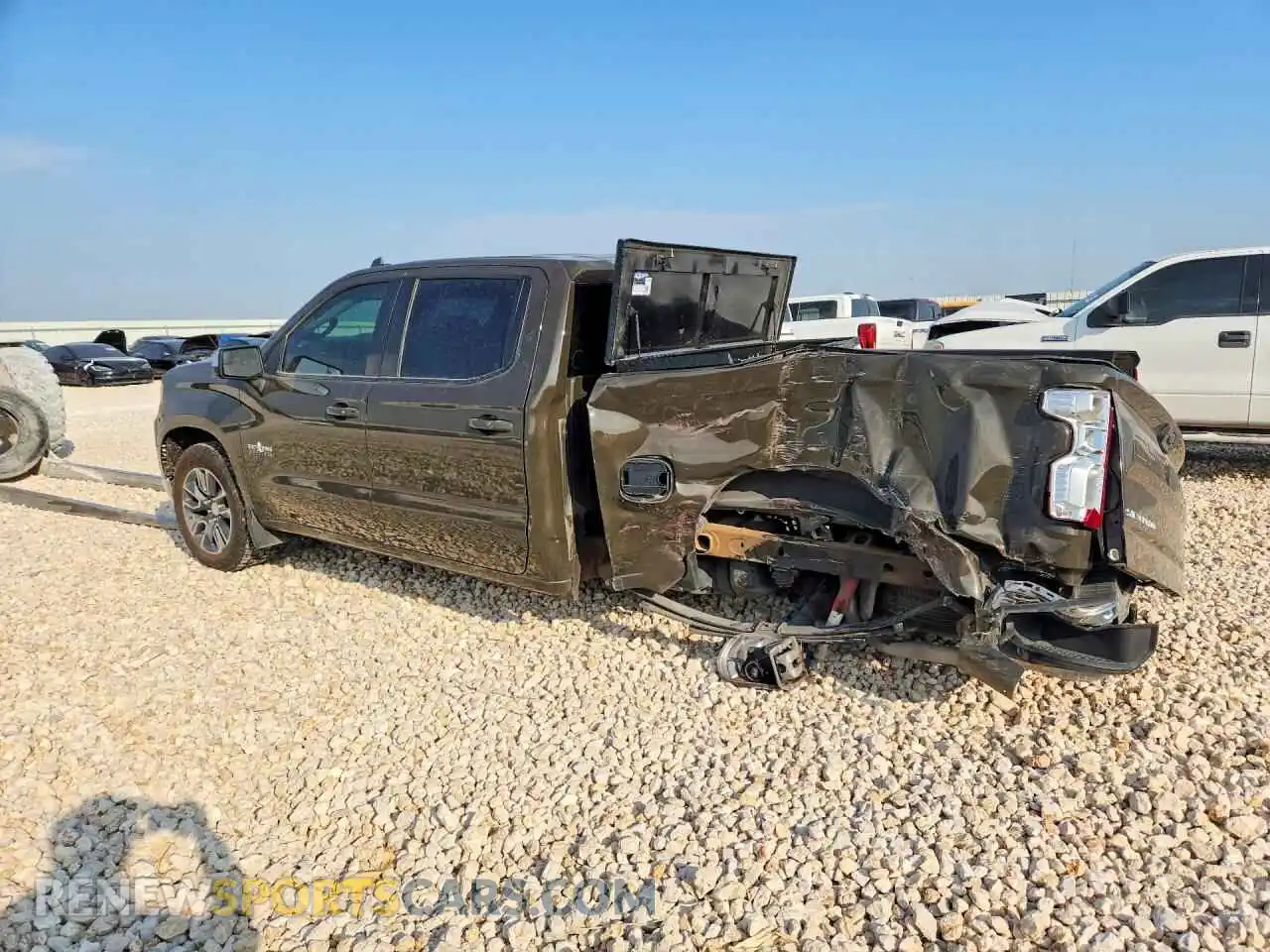 2 Photograph of a damaged car 1GCUDDED0PZ218356 CHEVROLET SILVERADO 2023