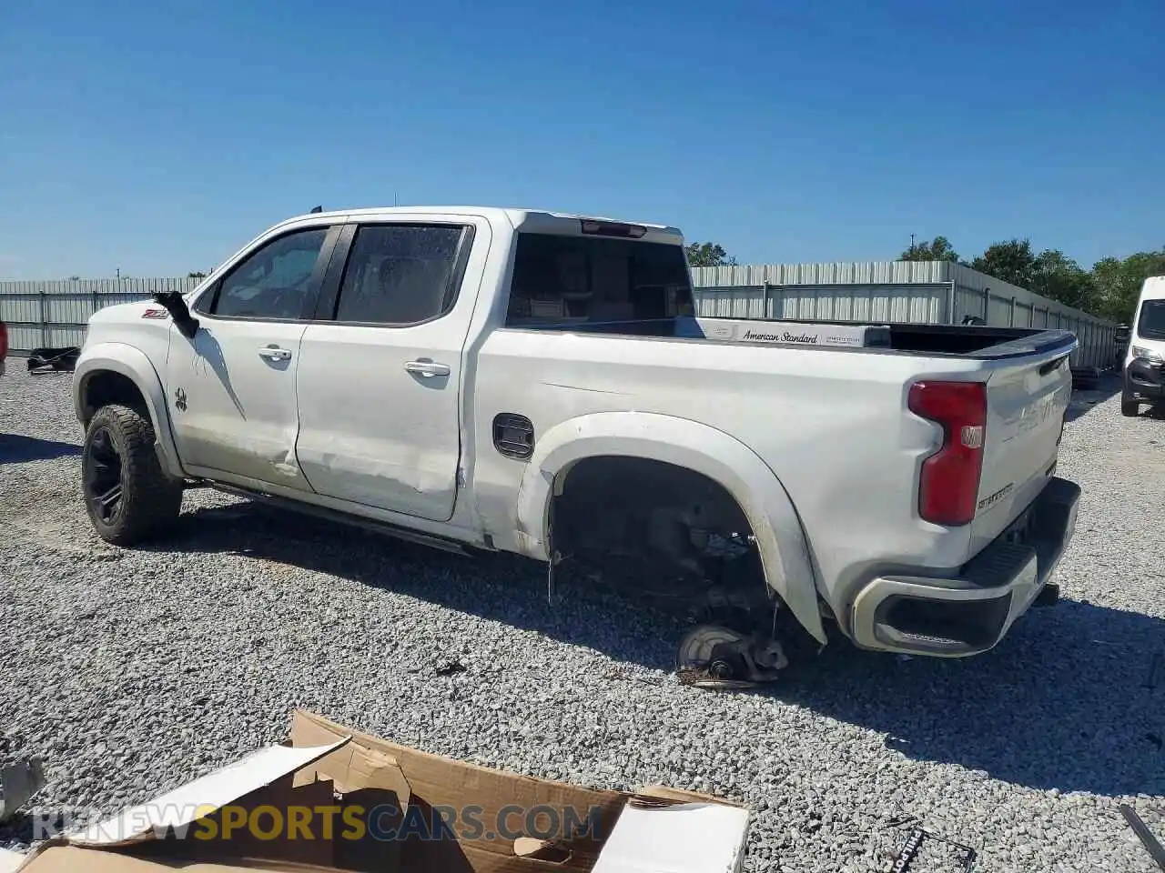 2 Photograph of a damaged car 1GCUDEED3PZ299519 CHEVROLET SILVERADO 2023