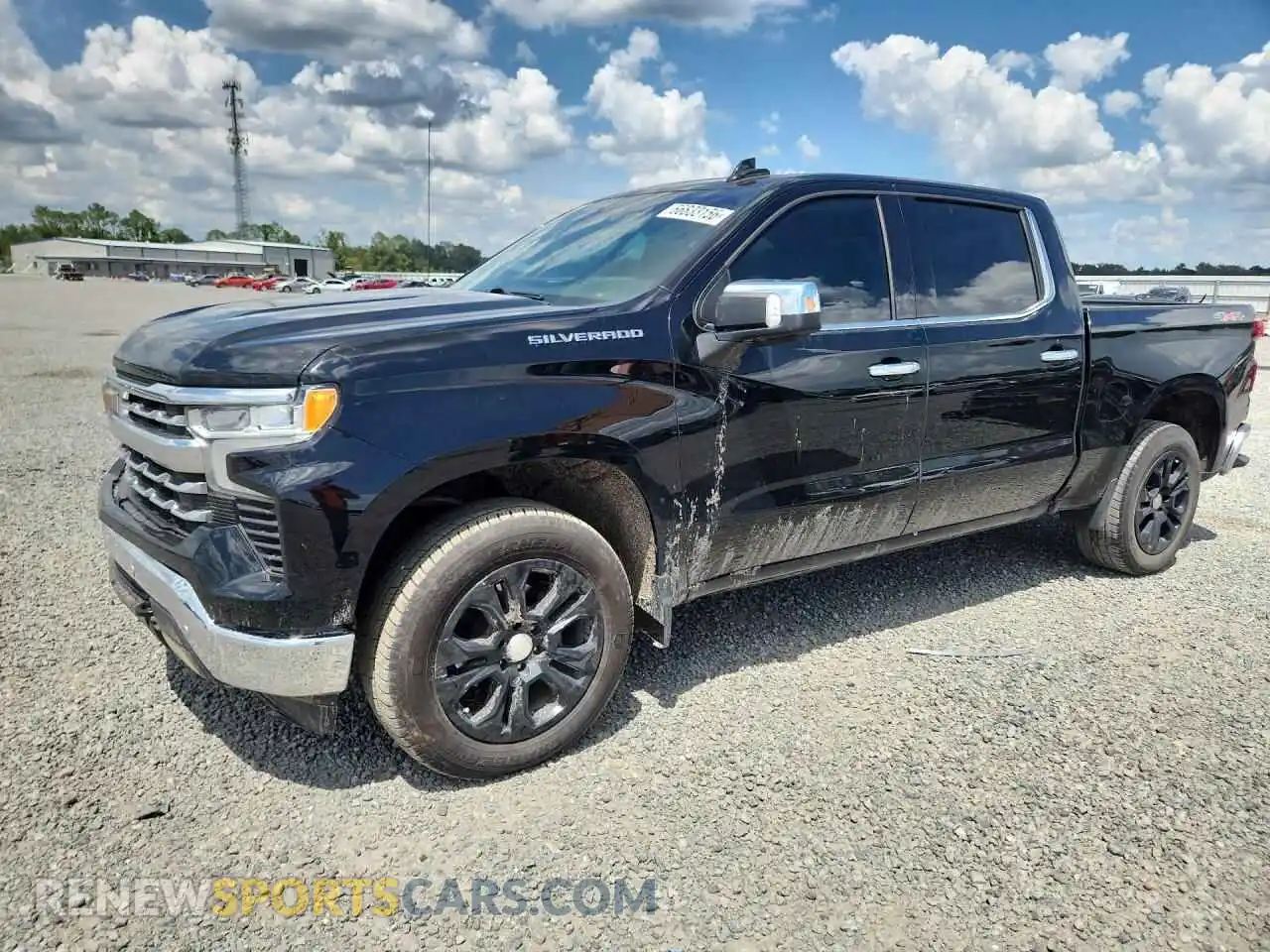 1 Photograph of a damaged car 1GCUDGED8PZ110374 CHEVROLET SILVERADO 2023