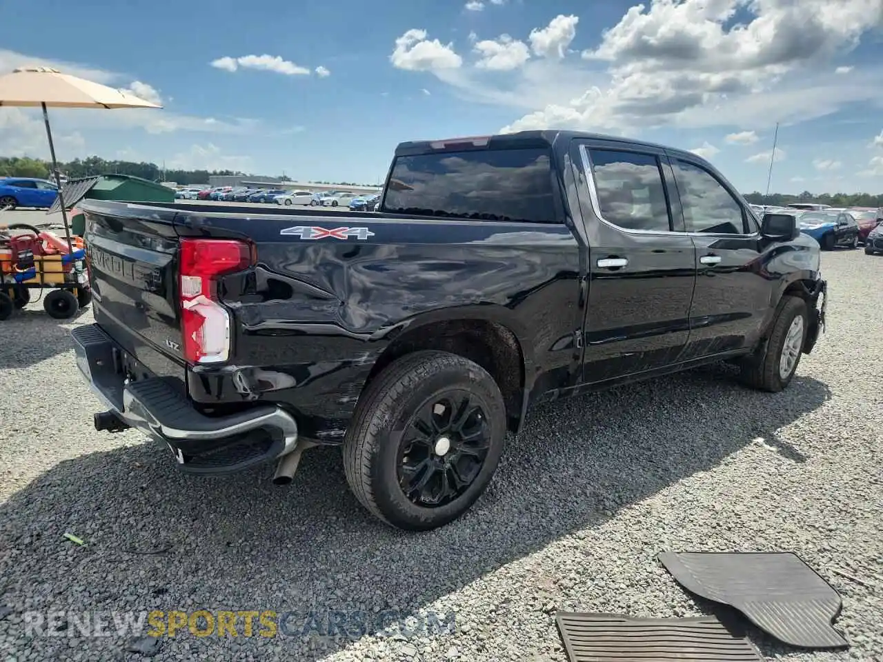 3 Photograph of a damaged car 1GCUDGED8PZ110374 CHEVROLET SILVERADO 2023