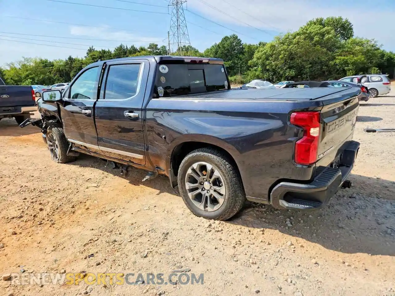 2 Photograph of a damaged car 1GCUDJEL5PZ122602 CHEVROLET SILVERADO 2023