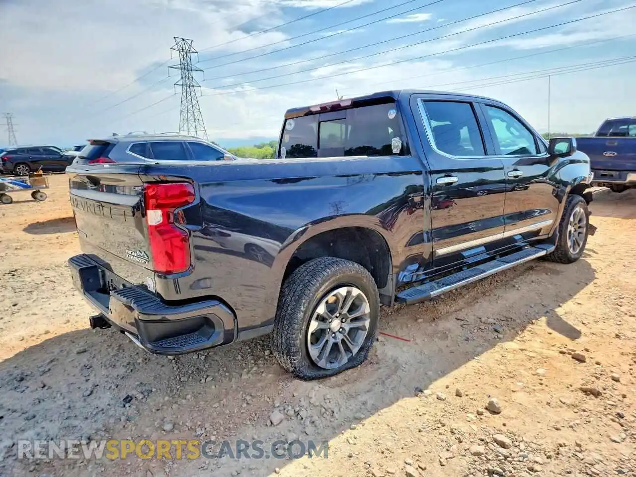 3 Photograph of a damaged car 1GCUDJEL5PZ122602 CHEVROLET SILVERADO 2023