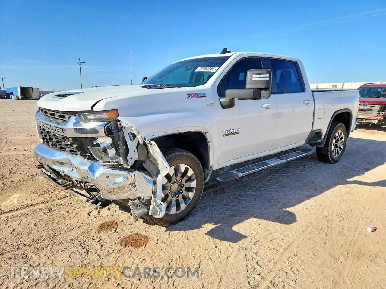 2 Photograph of a damaged car 2GC4YNEY7P1707522 CHEVROLET SILVERADO 2023