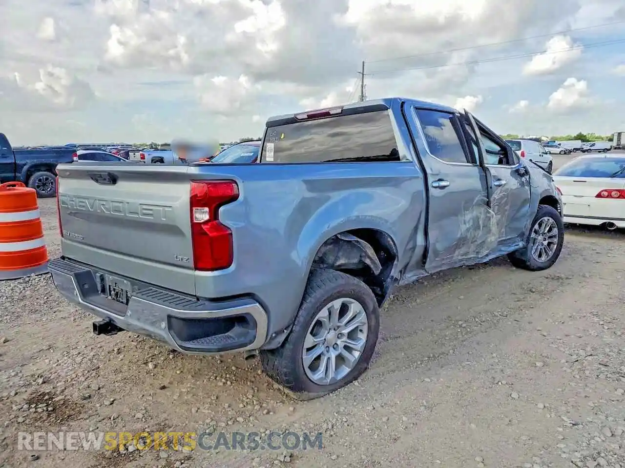 3 Photograph of a damaged car 2GCPAEED1P1111286 CHEVROLET SILVERADO 2023
