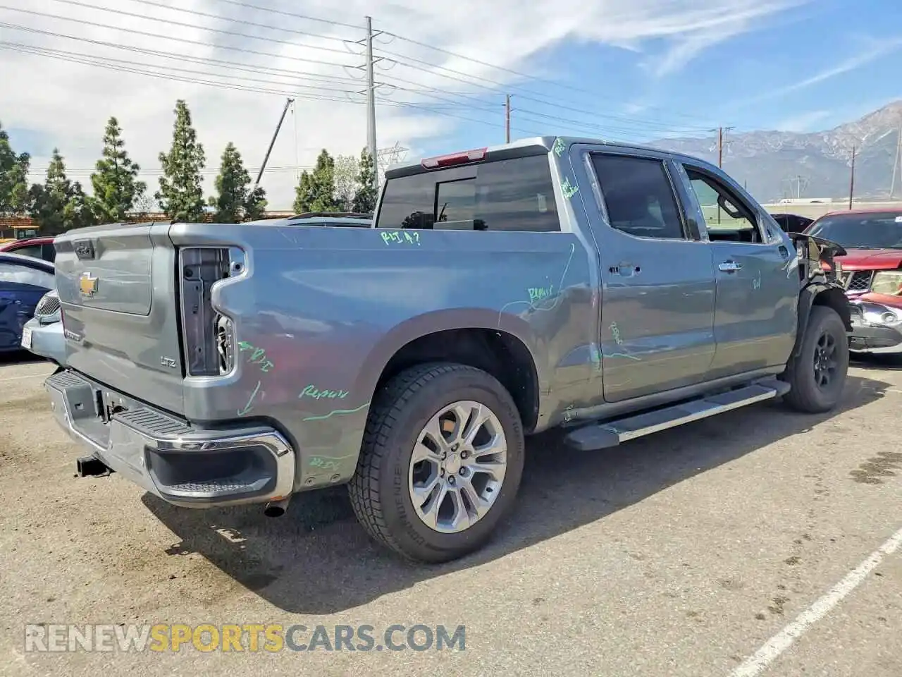 3 Photograph of a damaged car 2GCPAEED3P1138442 CHEVROLET SILVERADO 2023