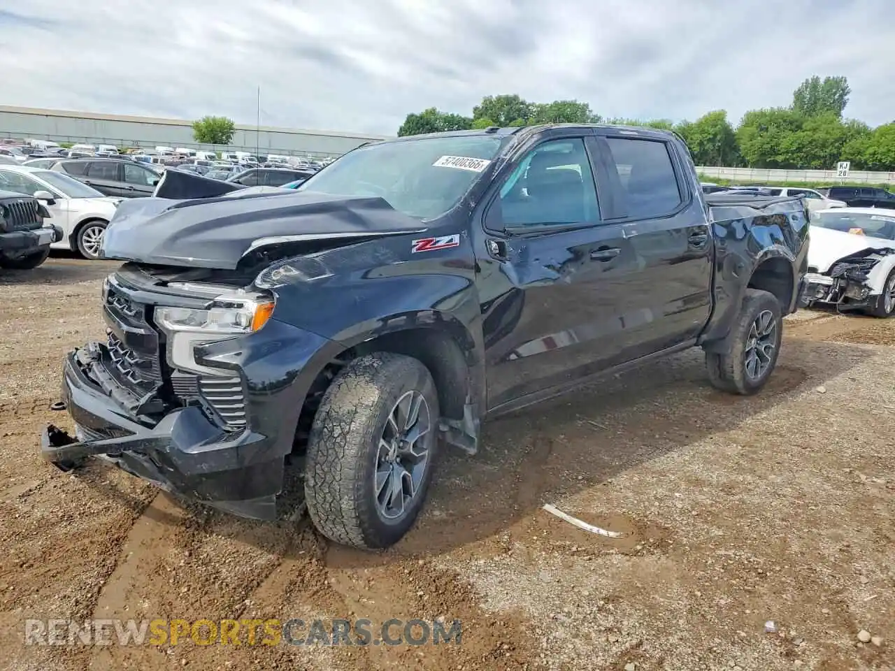 1 Photograph of a damaged car 2GCUDEED1P1100475 CHEVROLET SILVERADO 2023