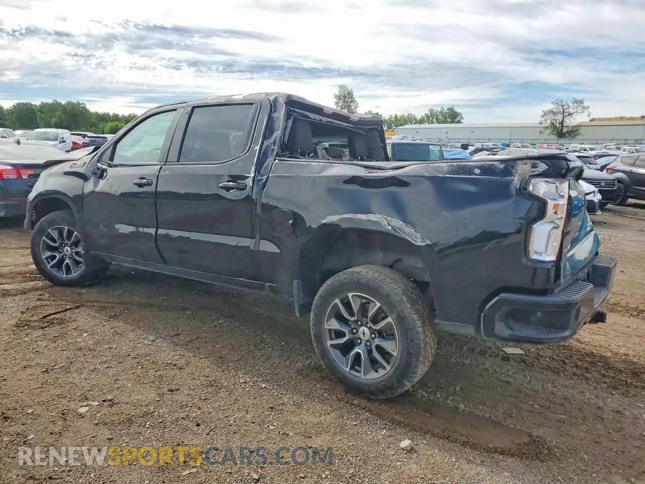 2 Photograph of a damaged car 2GCUDEED1P1100475 CHEVROLET SILVERADO 2023