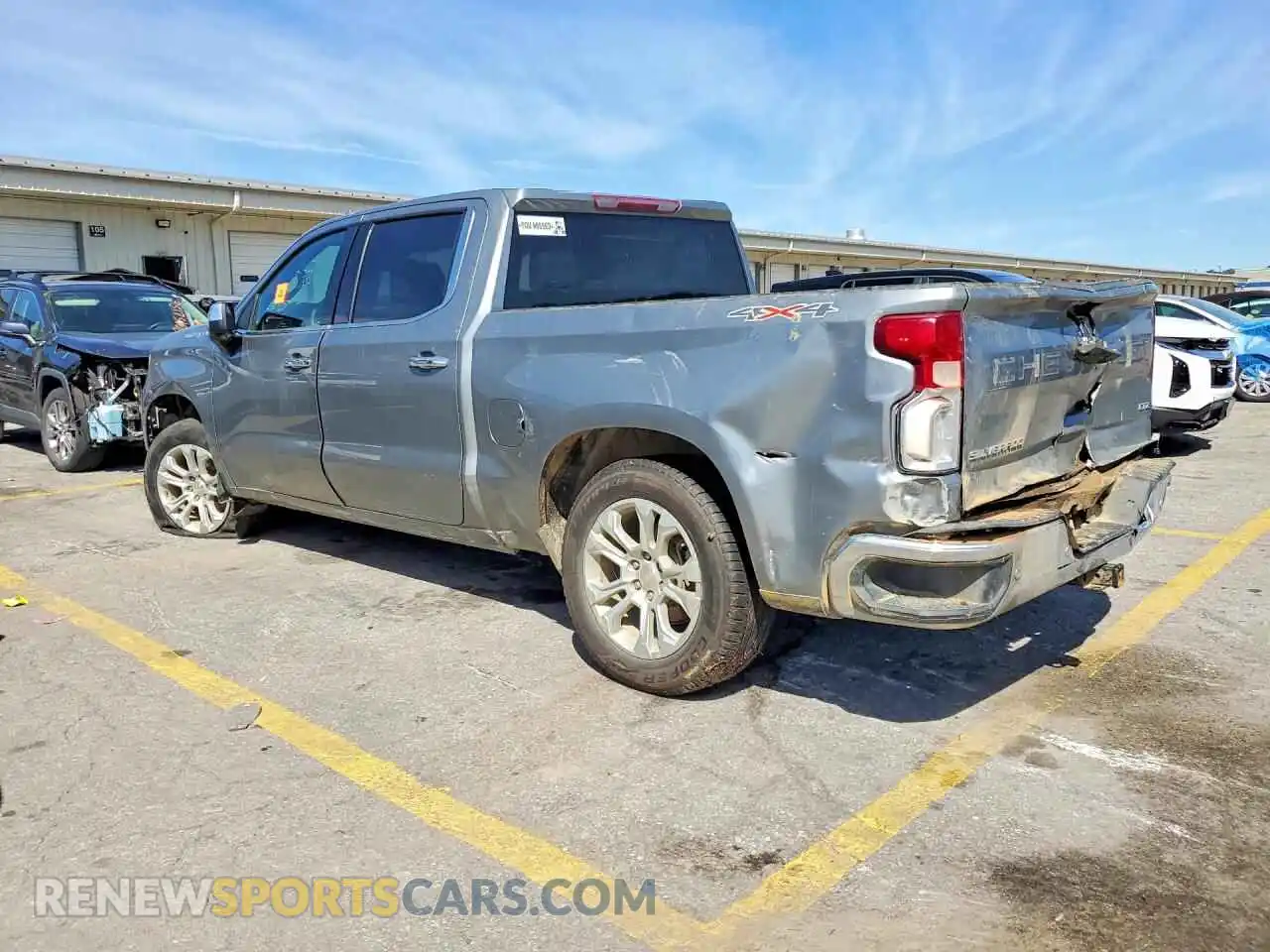 2 Photograph of a damaged car 2GCUDGED3P1108833 CHEVROLET SILVERADO 2023