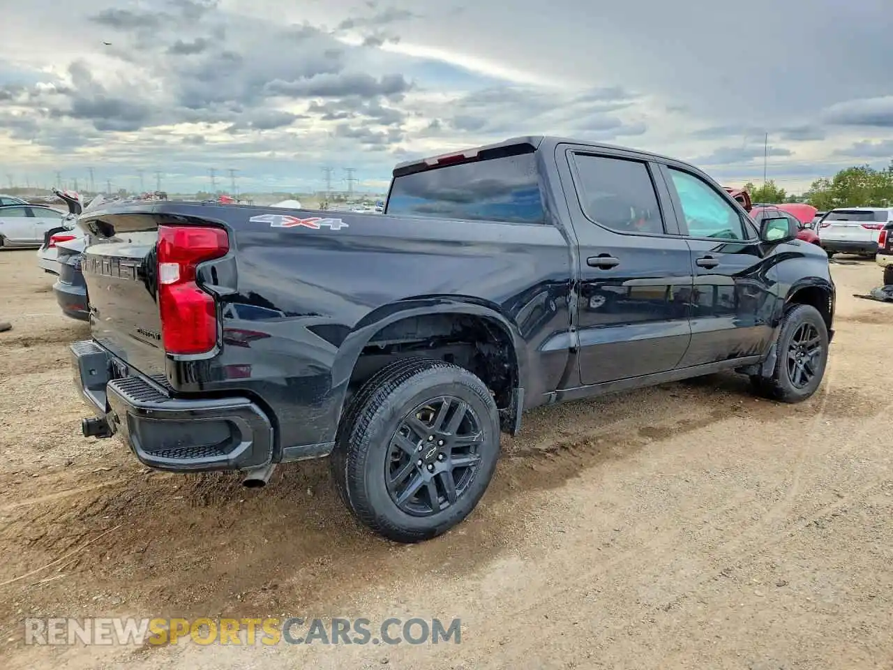 3 Photograph of a damaged car 3GCPDBEK1PG215823 CHEVROLET SILVERADO 2023