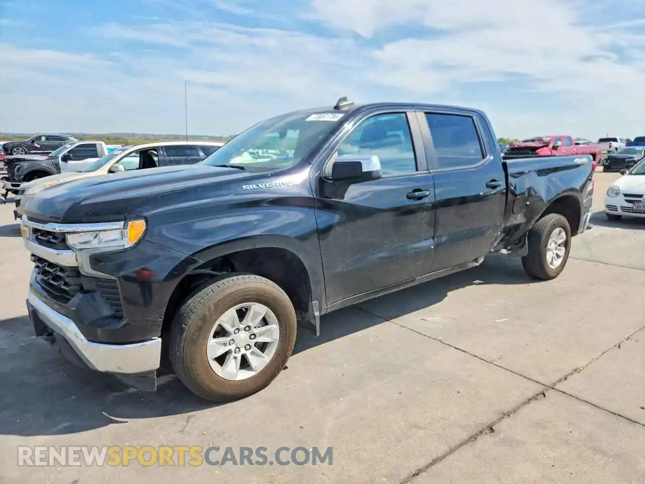 1 fotografías del automóvil dañado 3GCUDDED1PG346105 CHEVROLET SILVERADO 2023