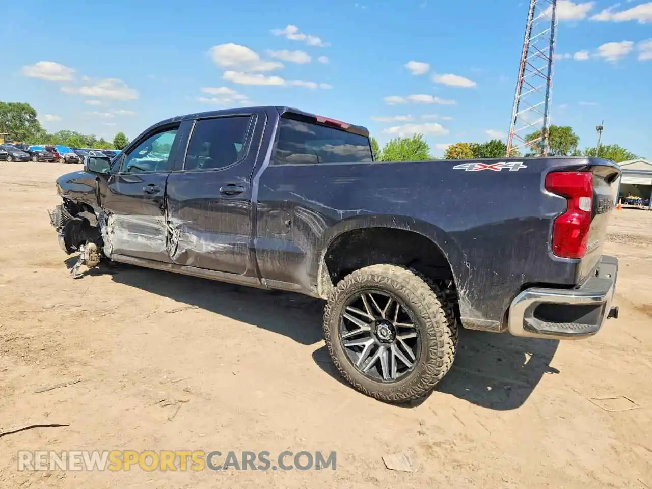 2 Фотография поврежденного автомобиля 3GCUDDED6PG341188 CHEVROLET SILVERADO 2023