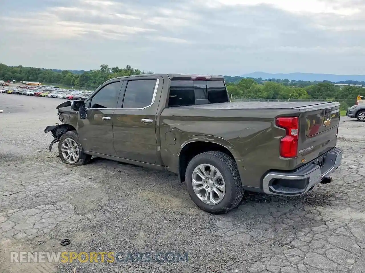 2 Photograph of a damaged car 3GCUDGEDXPG342703 CHEVROLET SILVERADO 2023