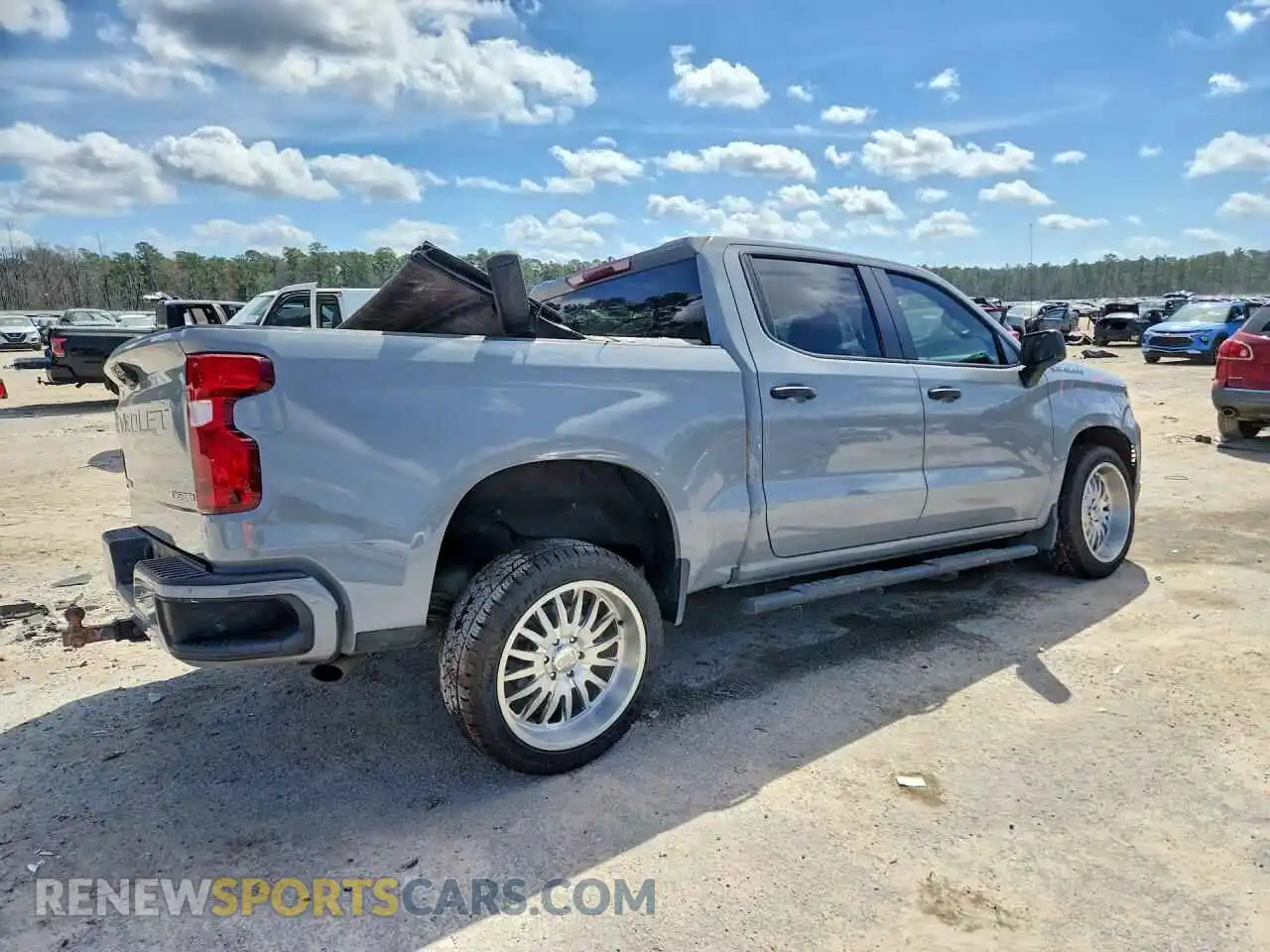 3 Photograph of a damaged car 1GCPABEK4RZ224916 CHEVROLET SILVERADO 2024