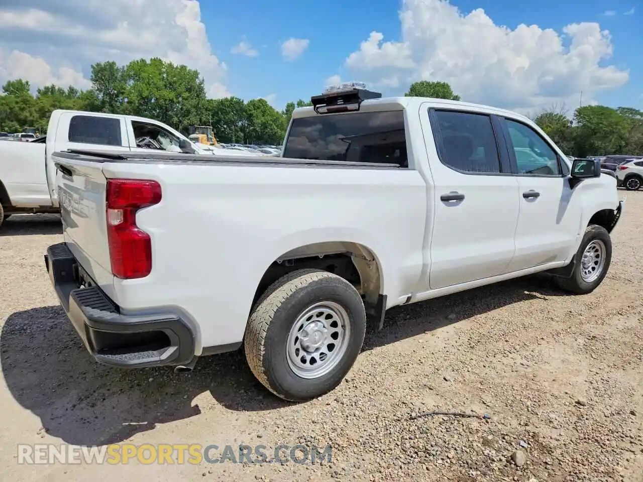 3 Photograph of a damaged car 1GCPDAEK6RZ368260 CHEVROLET SILVERADO 2024