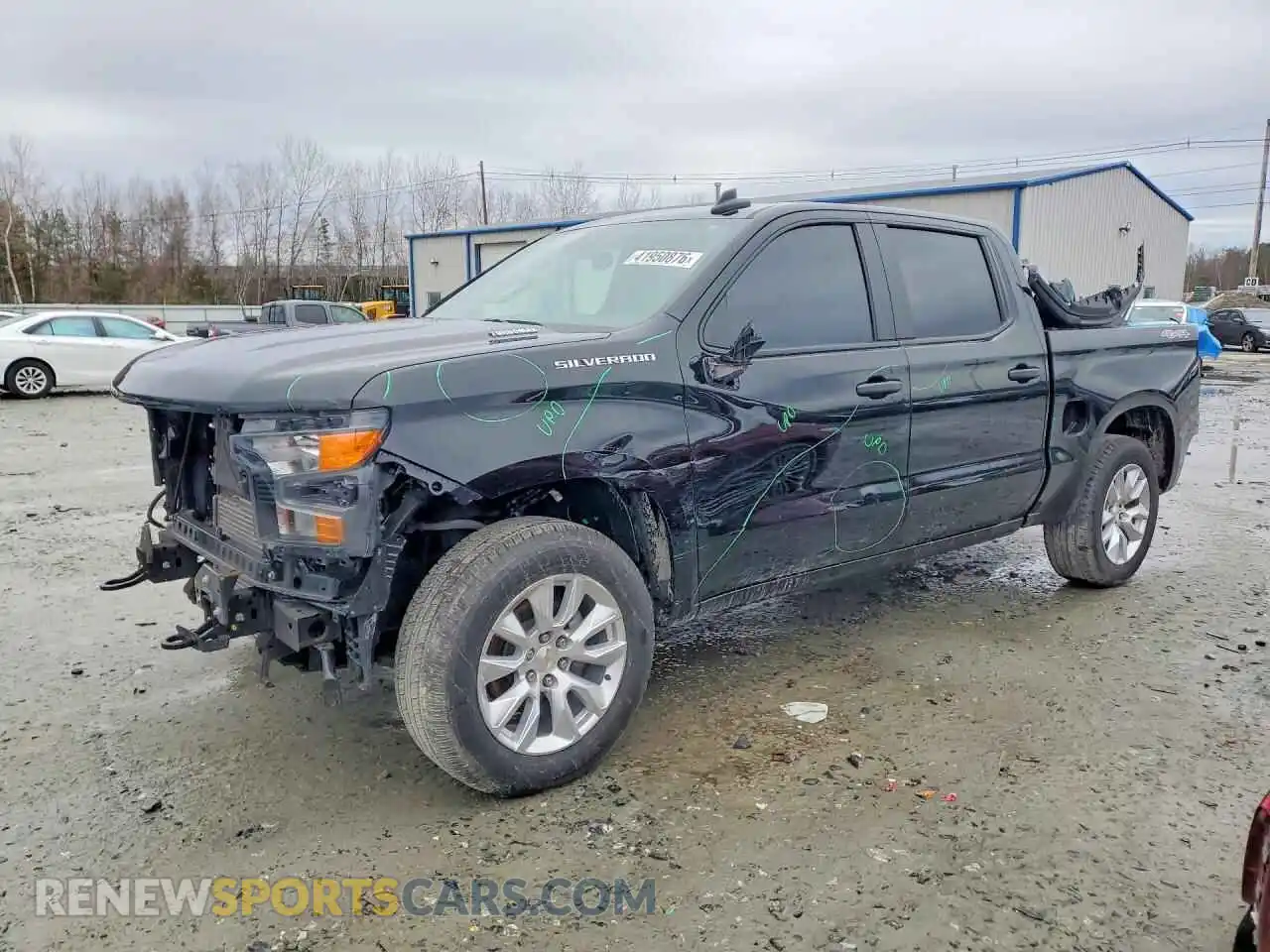 1 Photograph of a damaged car 1GCPDBEKXRZ363326 CHEVROLET SILVERADO 2024