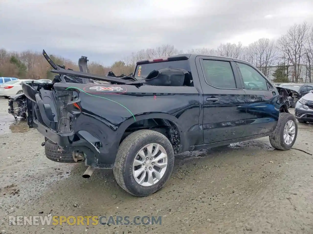 3 Photograph of a damaged car 1GCPDBEKXRZ363326 CHEVROLET SILVERADO 2024
