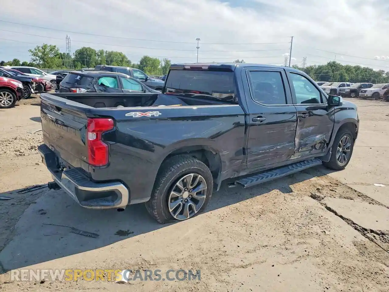3 fotografías del automóvil dañado 1GCPDKEK7RZ138779 CHEVROLET SILVERADO 2024