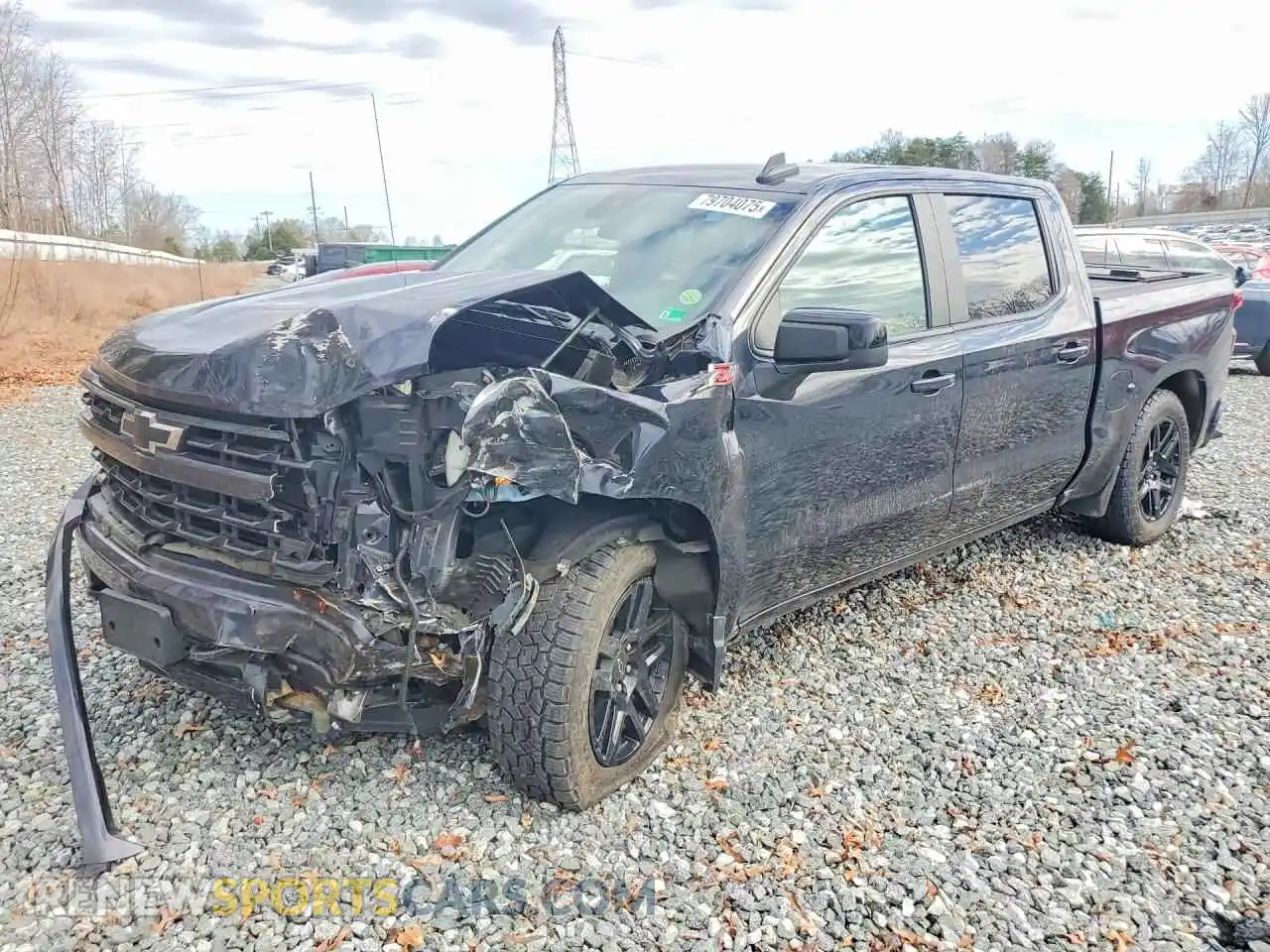 1 Photograph of a damaged car 1GCUDEE8XRZ296820 CHEVROLET SILVERADO 2024