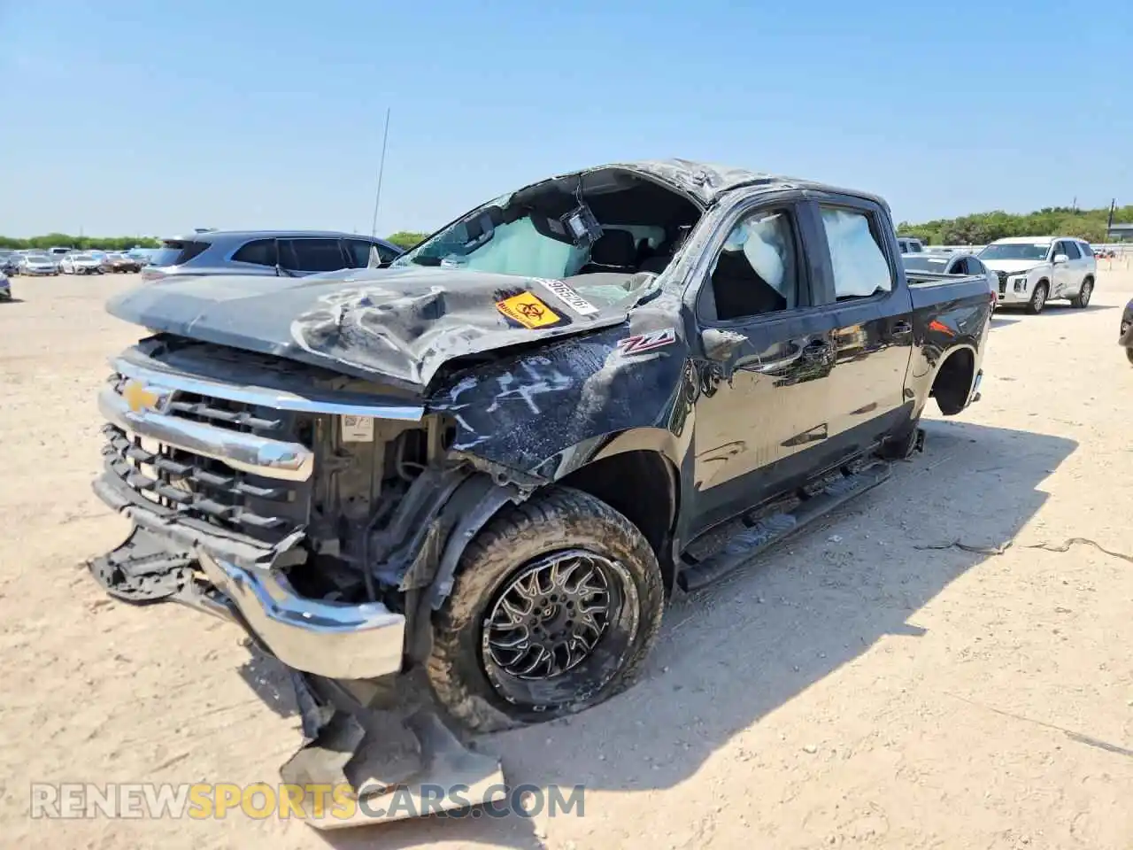 1 Photograph of a damaged car 2GCUDDED4R1266874 CHEVROLET SILVERADO 2024