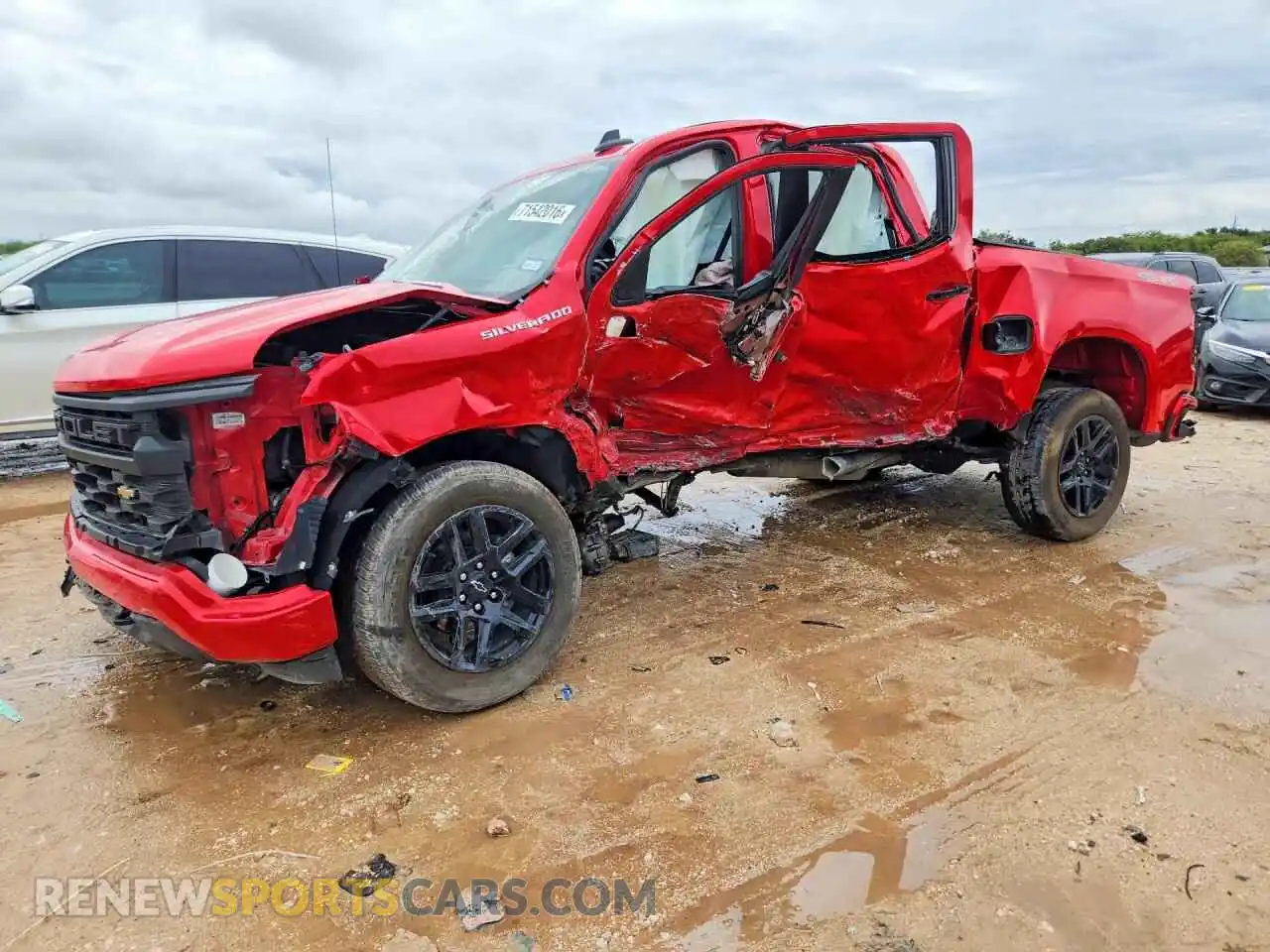 1 Photograph of a damaged car 1GCPKBEK5SZ137786 CHEVROLET SILVERADO 2025