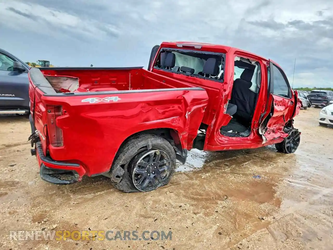 3 Photograph of a damaged car 1GCPKBEK5SZ137786 CHEVROLET SILVERADO 2025