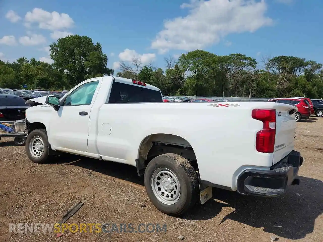 2 fotografías del automóvil dañado 3GCNKAEDXSG371649 CHEVROLET SILVERADO 2025
