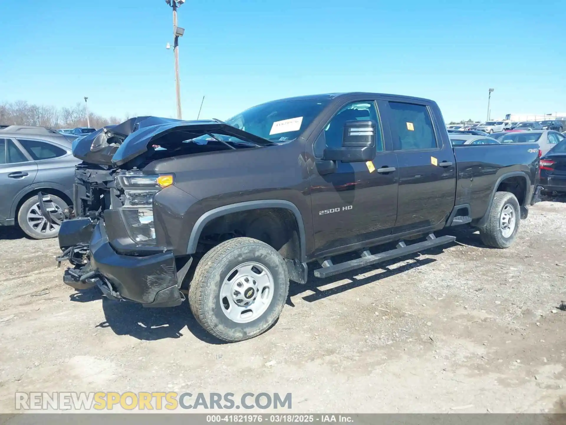 2 Photograph of a damaged car 1GC4YLE75MF112698 CHEVROLET SILVERADO 2500HD 2021
