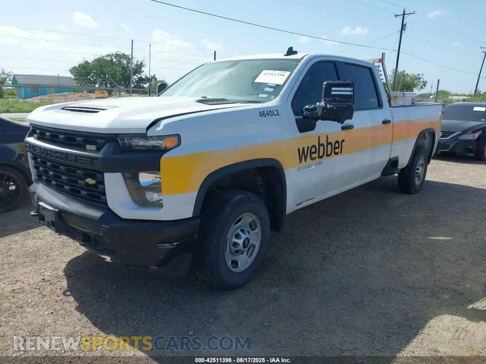 2 Photograph of a damaged car 1GC1WLE73NF201177 CHEVROLET SILVERADO 2500HD 2022